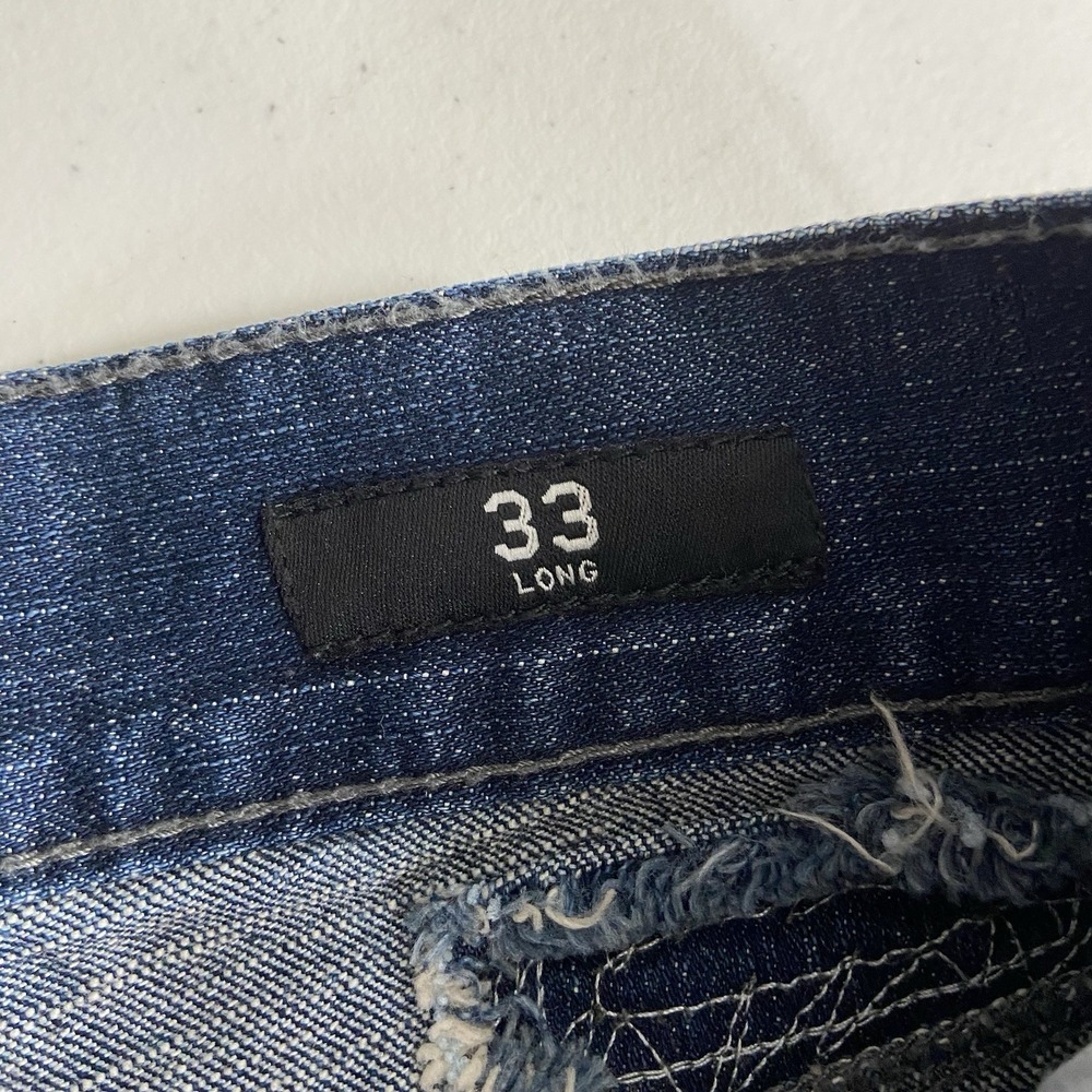 Affliction Jeans mens 34x35 Blue Denim Gage Distressed Grunge Biker Emo Punk Y2K - Picture 8 of 16
